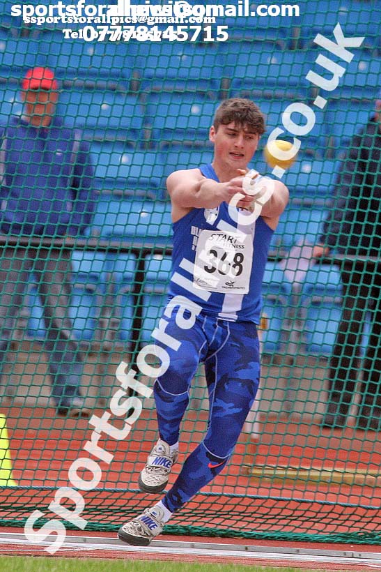 Mens under-20s hammer, Northern Senior and Under-20s Champs., SportsCity, Manchester. Photo: David T. Hewitson/Sports for All Pics